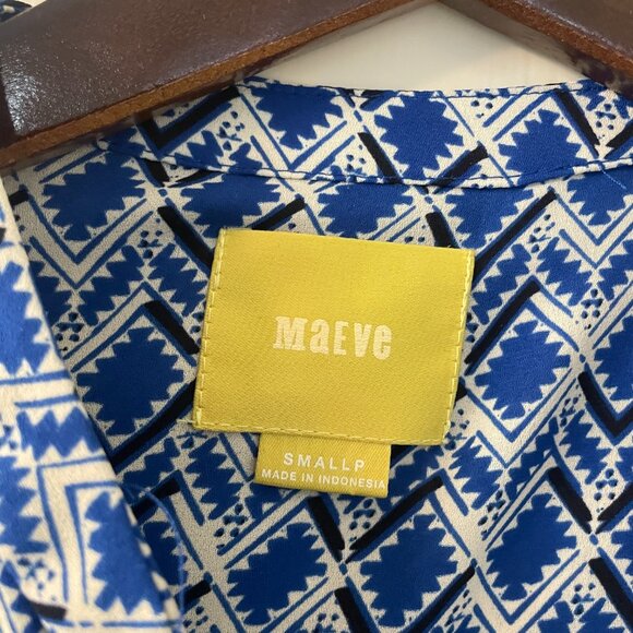 Maeve Dress size Small tie front v neck Lined, pockets - Picture 9 of 11